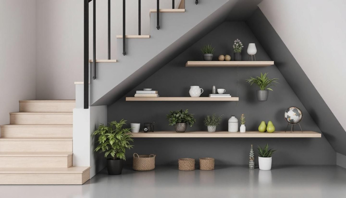Maximiser l'espace sous les escaliers : idées de rangement et décoration