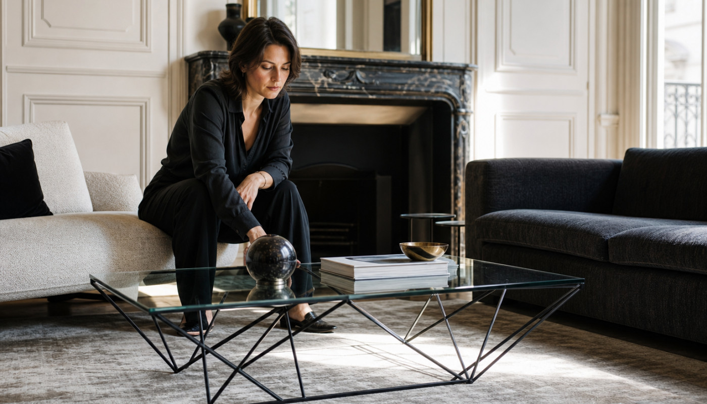 Table basse verre métal : l'art du contraste qui séduit les designers parisiens